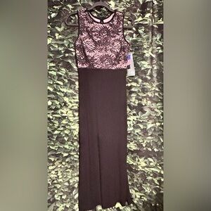 R&M Collection Dress Black Nude Womens Size 6